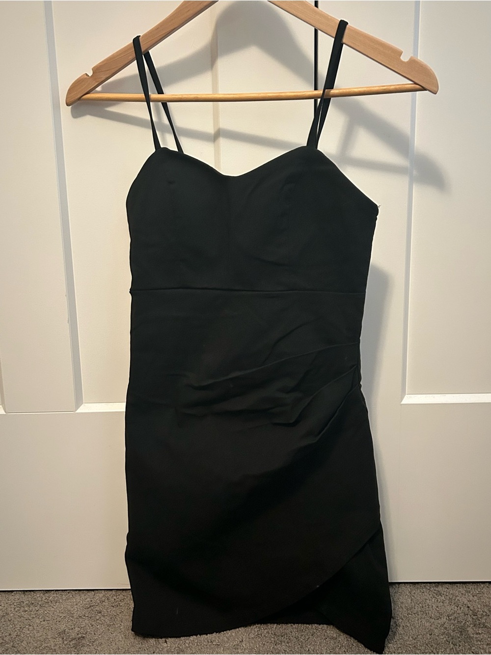 Little Black Spaghetti-Strap Mini Dress